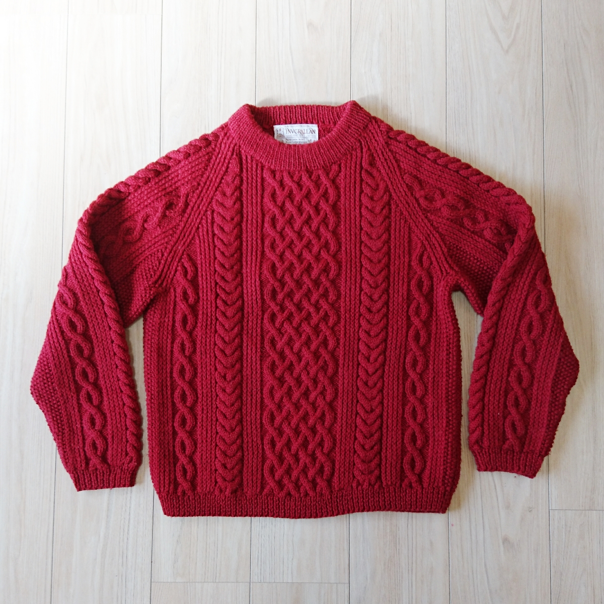 INVERALLAN インバーアラン 茶タグ 高級 クルーネックセーター 