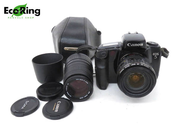 Canon EOS 5 フィルムカメラ EF 28-105mm 1円 キャノン EOS 5 フィルムカメラ EF 28-105mm 1:3.5-4.5 シグマ 100
