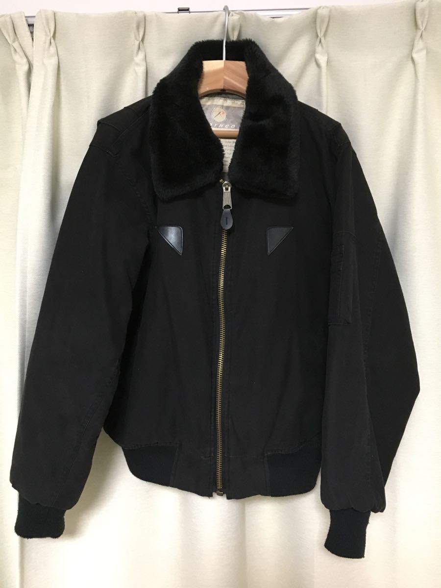 格安即決 ミリタリーブランド ROTHCO ロスコ B15 Bomber Jacket フライトジャケット Black 黒 S 中古美品正規品