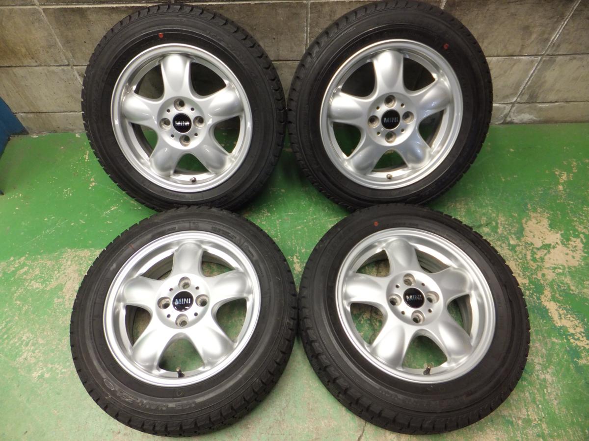 キレイ★ほぼ10分！BMW ミニ 純正 175/65R15 スタッドレス グッドイヤー アイスナビ ZEA MINI★