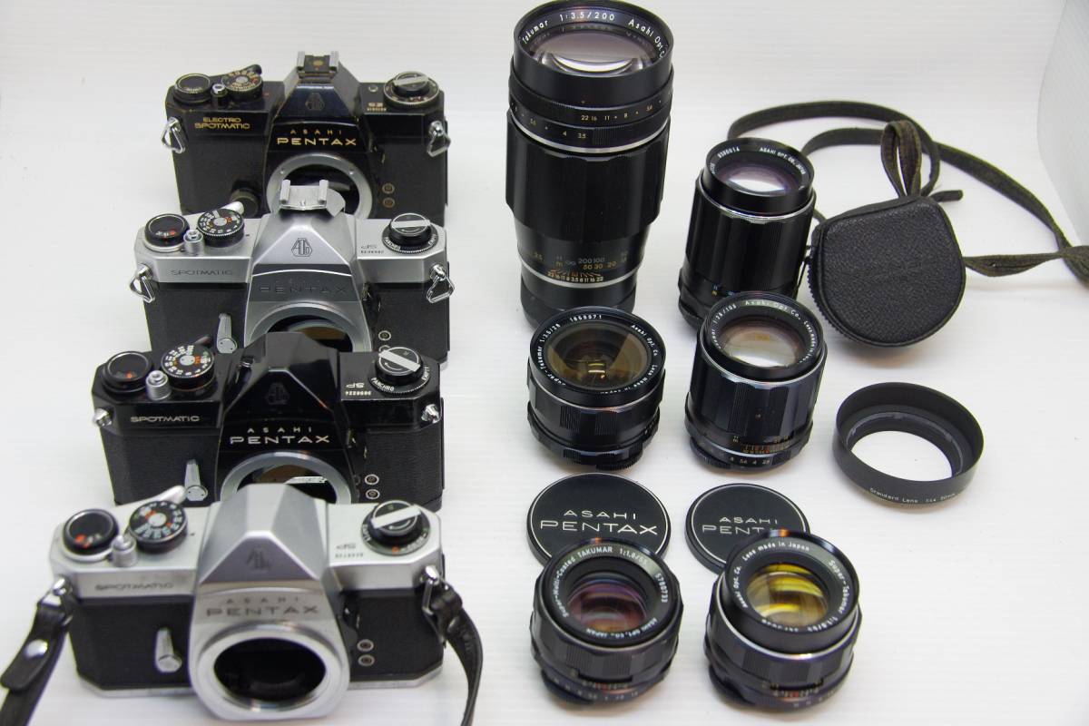 ☆ジャンク☆ペンタックス PENTAX SP 他4台 + レンズ6本 2026年最新