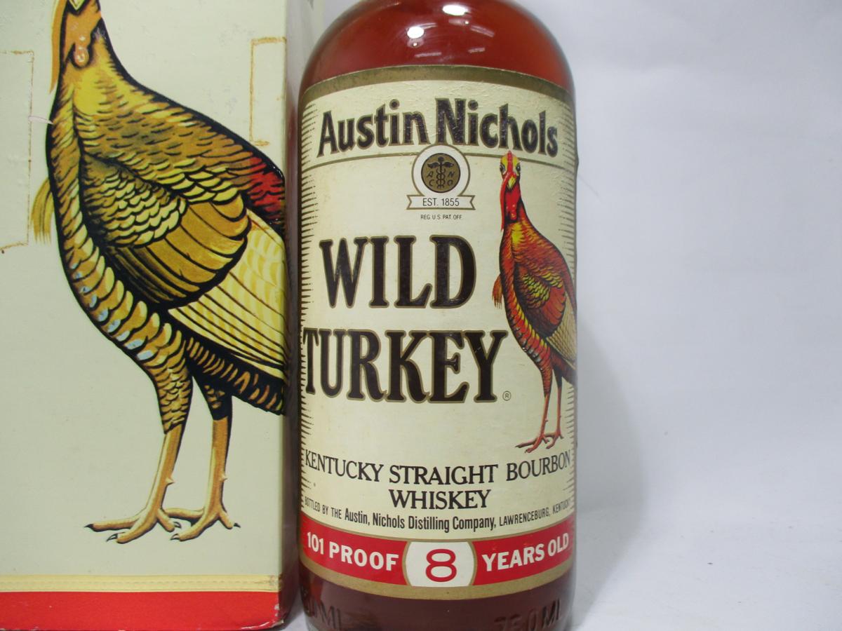 WILD TURKEY/ ワイルドターキー 8年 旧ボトル ウィスキー バーボン 箱 