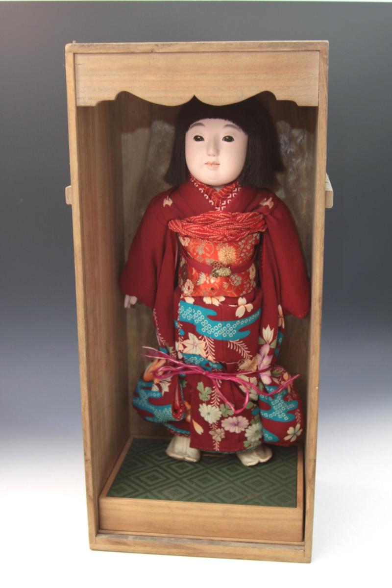 市松人形 アンティーク 0 子ども着物 正絹 錦紗 古布 リメイク素材