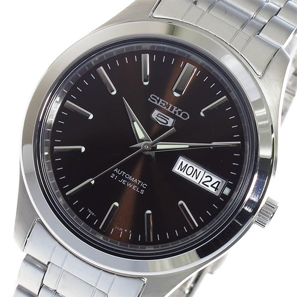S*o様 SEIKO 5 SNKM45K1 セイコー5 自動巻き ダークブラウン 新品☆セイコー セイコーファイブ SEIKO 5 自動巻き 腕時計 SNKM45K1