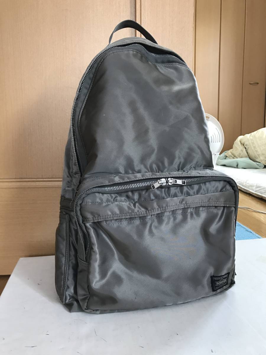 ポーター　 タンカー 　リュック 　デイパック　バックパック　 　シルバー　グレー　L　良品