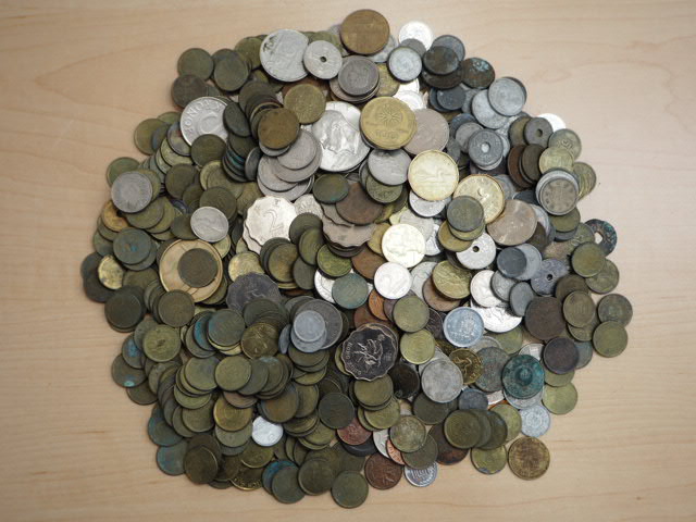 ★様 1円～スタート！！古銭 穴銭 海外コイン 硬貨 銀貨 等 未仕分け お