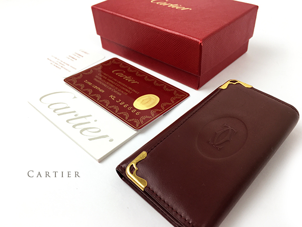 買換応援 カルティエ Cartier マスト ライン 4連 キーケース ギャラン