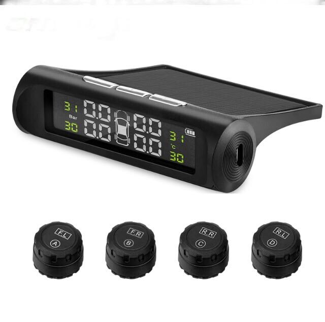 ★★タイヤ 空気圧モニター ソーラー対応 フルセット★★TPMS 新型ＴＰＭＳソーラー充電対応モデルフルセット