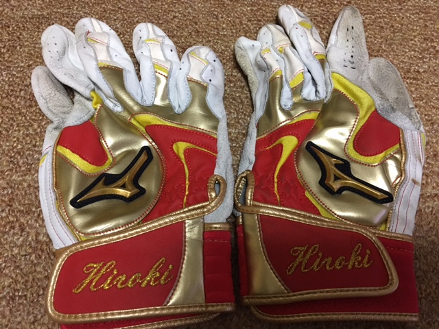 プロ野球選手 実使用 ミズノプロ バッティンググローブ ミズノ製/プロ