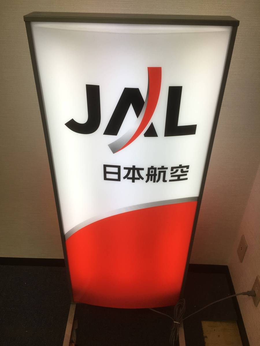電飾スタンド看板,電飾スタンド看板 非売品 日本航空 JAL 電飾 置き看板