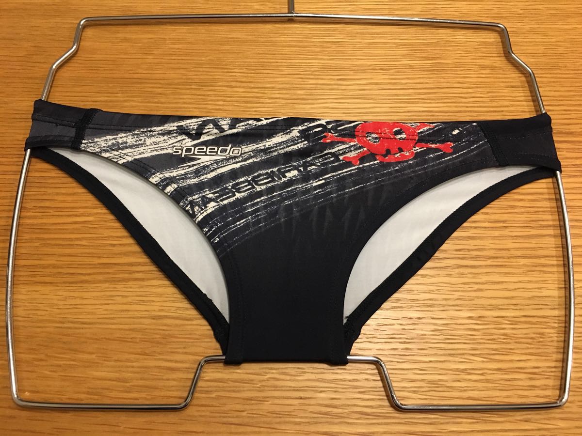 speedo 競パン ネイビー 130サイズ 中古 インナー外し済み(Sサイズ以下