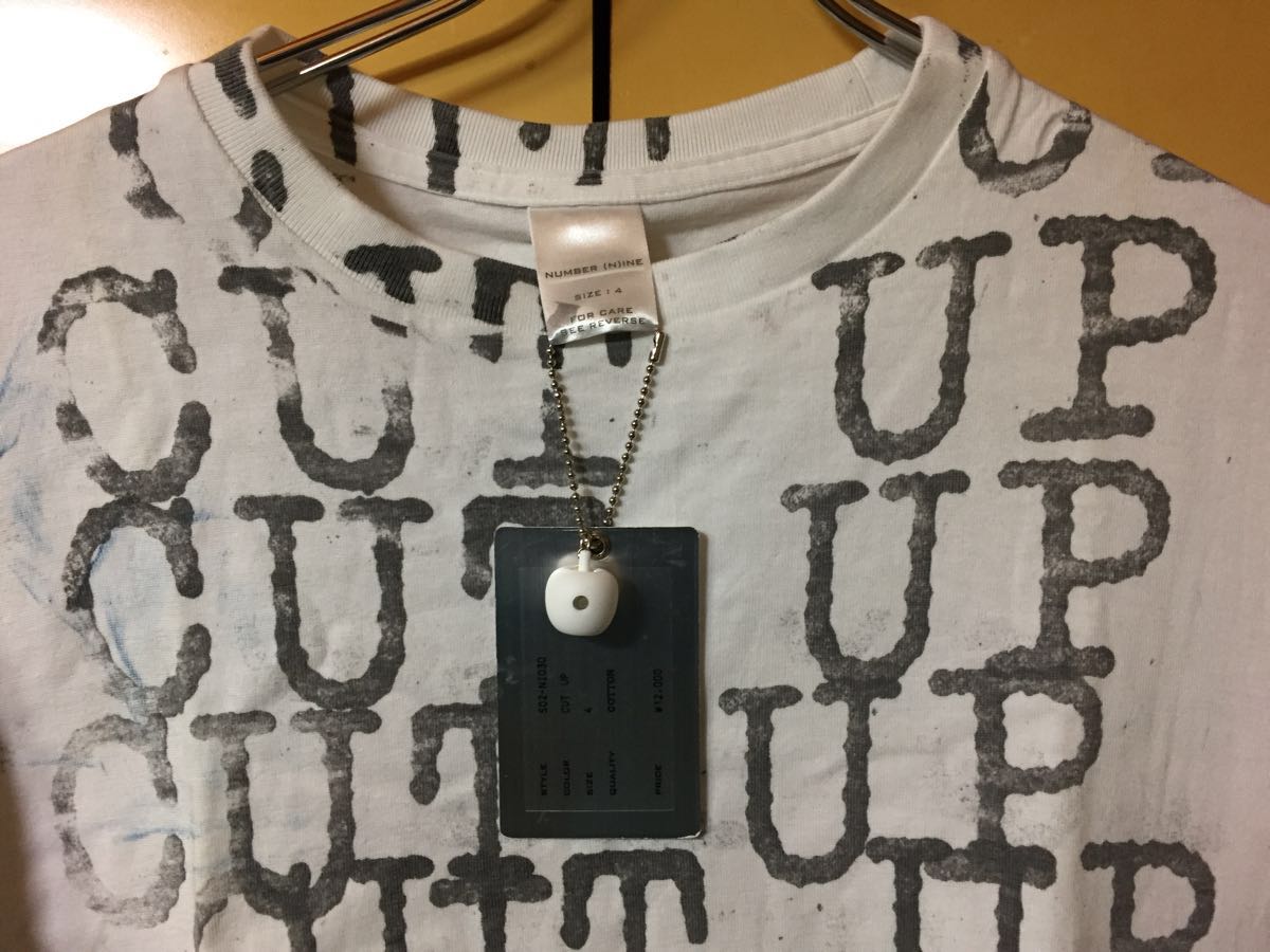送料込み正規未使用品 名作 ナンバーナイン CUT UP TEE Tシャツ NUMBERNINE
