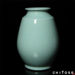 【共箱・栞付】京焼 涌波蘇嶐（四代目）青磁 花瓶 高さ20.5cm 共箱・栞付】京焼 涌波蘇嶐（四代目）青磁 花瓶 高さ20.5cm