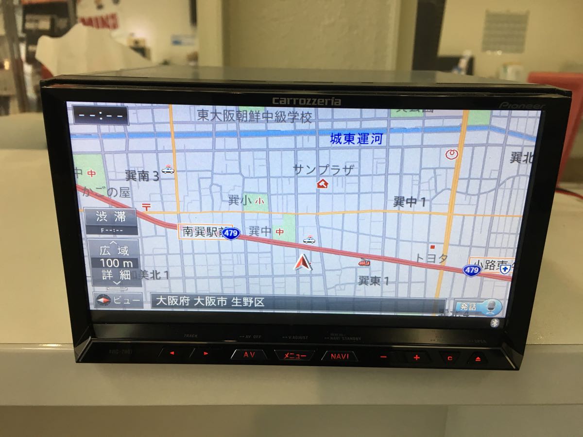 カロッツエリアAVIC-ZH07中古品、新品フイルムアンテナ付き 値下げ