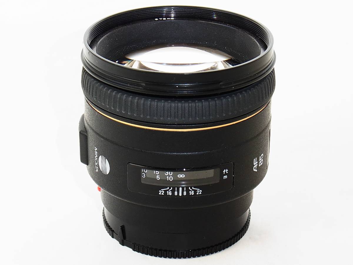 100%新品，お得 MINOLTA AF 85mm 1:1.4 22 〇72mm(ソニー、ミノルタ)｜売買されたオークション情報、yahooの商品情報をアーカイブ公開 - オークファン ソニー、ミノルタ