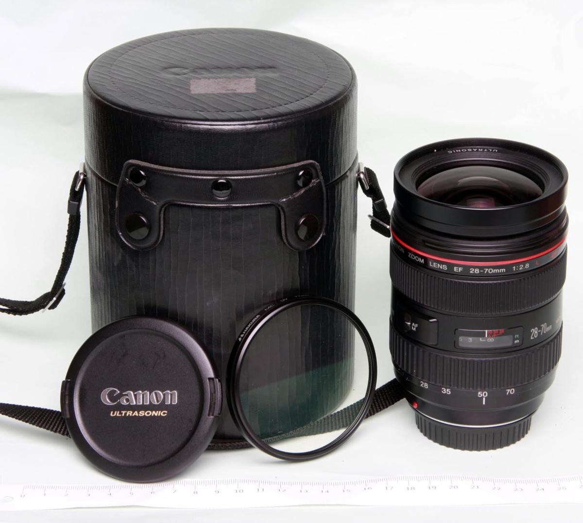 Canon 28-70mm Lens Camera : フード付 USM - キャノンEF28-70mmF2.8L