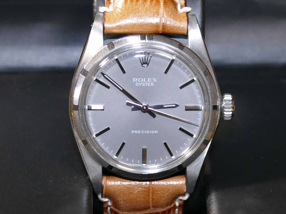 公式アカウント01出品 ROLEX OYSTER PRECISION 6427 手巻き グレー文字盤 Rolex Oyster