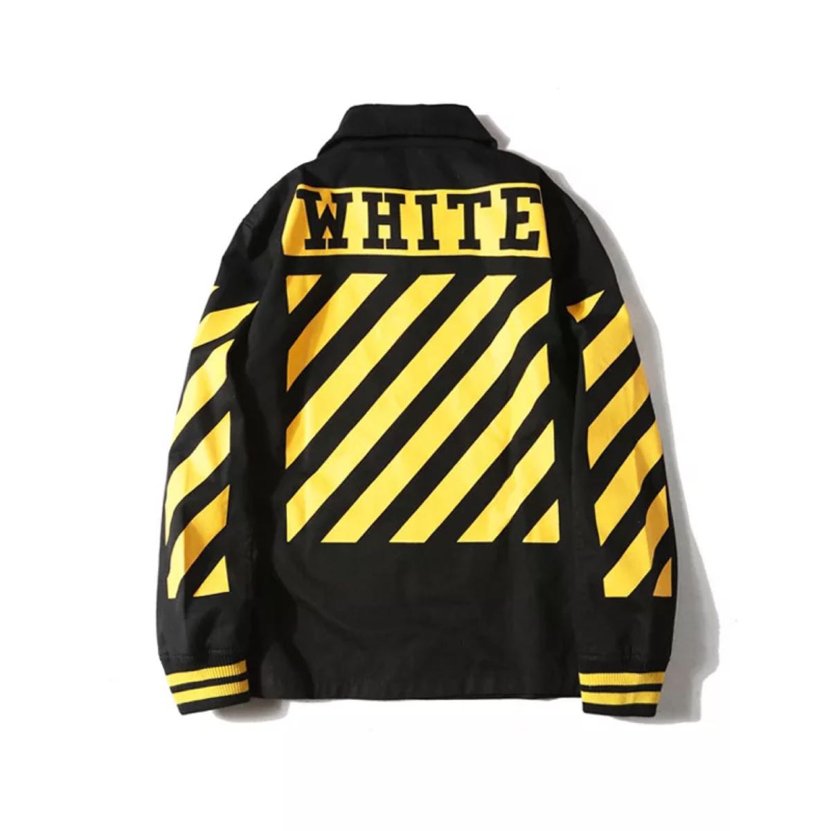 人気SALE，限定セール off-white オフホワイト ブラック/イエロー ジャケット XL サイズ(XLサイズ以上)｜売買されたオークション情報、yahooの商品情報をアーカイブ公開 - オークファン XLサイズ以上