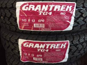 数量限定　2017年製　ダンロップ　 TG4 145R13 6PR 145-13 6PR　4本セット 送料込み⑨