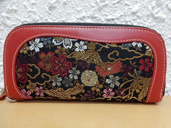 美品□りゅうぎあっさく 流儀圧搾 花山□男女兼用 本革 レザー