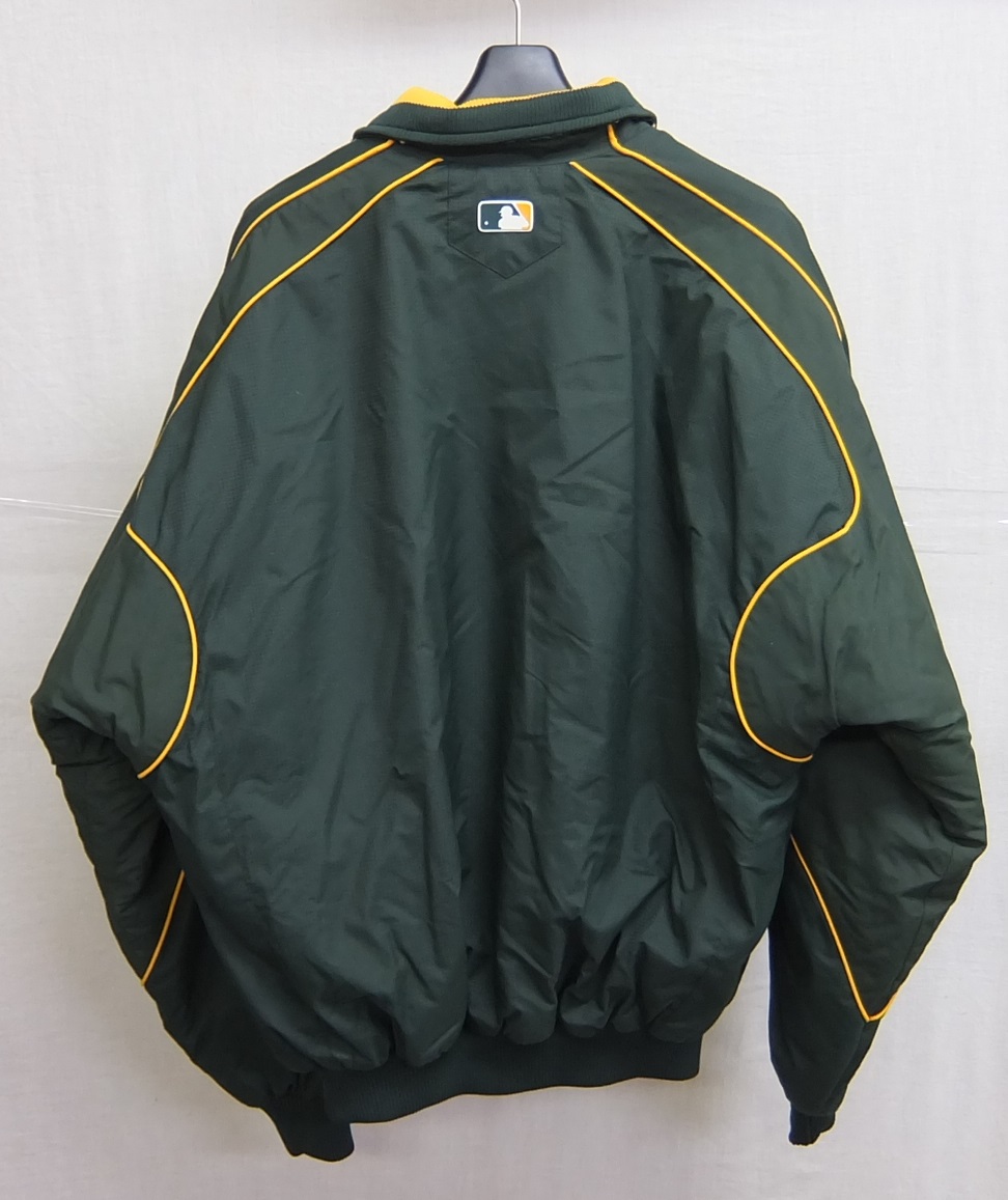 Majestic Athletics アスレチックス オーセンティック　Lサイズ Majestic Oakland Athletics ジャケット 緑 ジャンパー マジェス