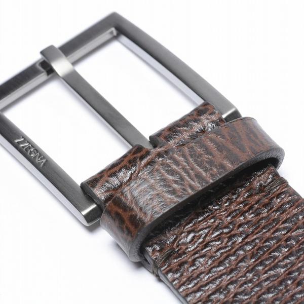 新品 Z ZEGNA by Ermenegildo Zegna レザーベルト 【105】 ピン