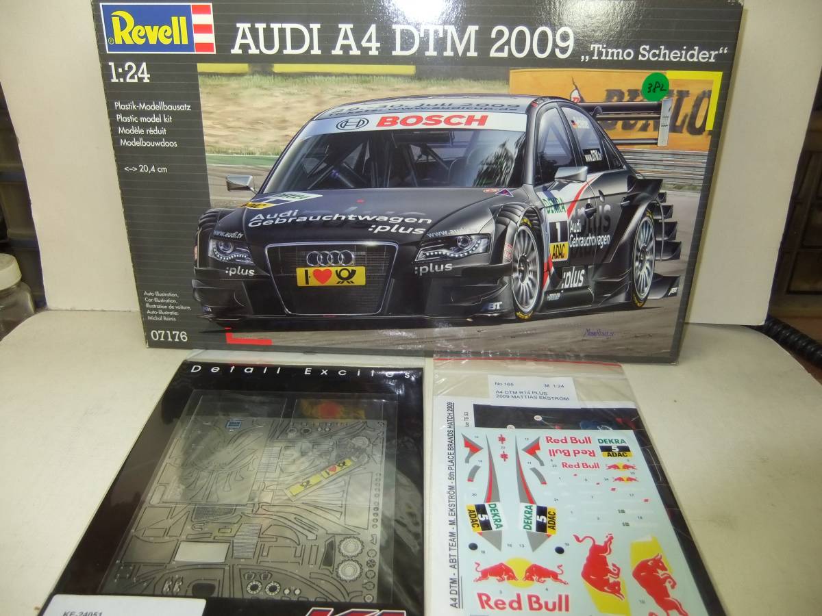 382)AUDI A4 DTM2009 別売りデカール エッチング付き 【公式通販】