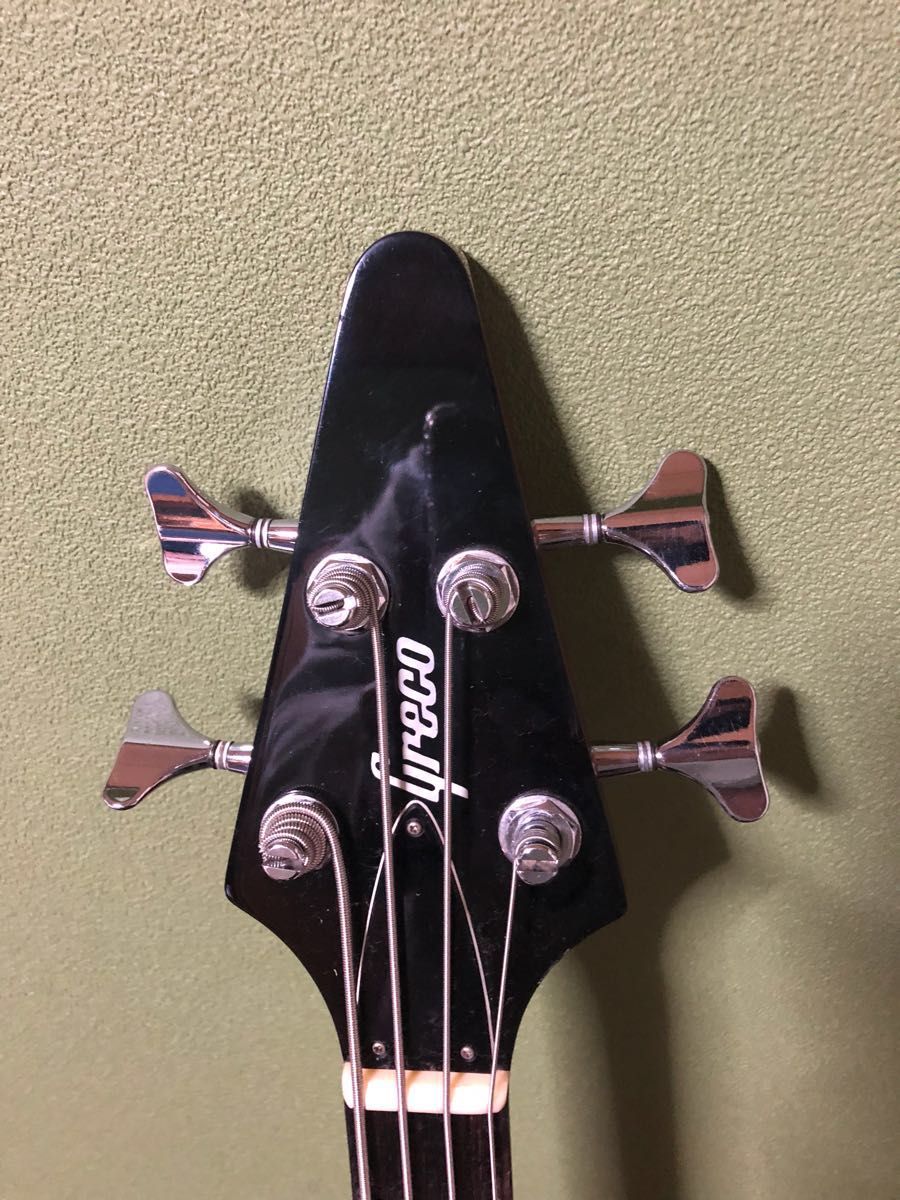 1988 Greco Japan FVB-75 Flying V Bass (Cherry Red) | Reverb UK