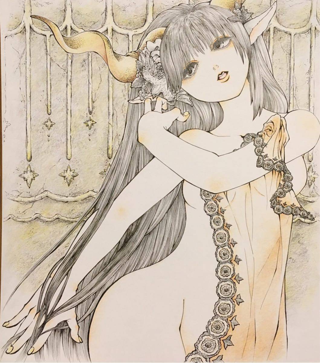 手描きイラスト 悪魔女子 オリジナル 手描きイラスト 売買されたオークション情報 Yahooの商品情報をアーカイブ公開 オークファン Aucfan Com