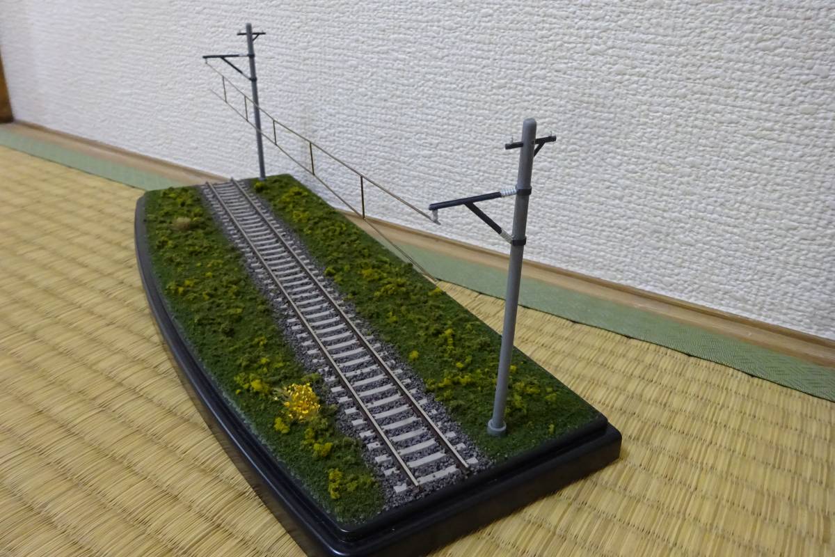 ハンドメイド　HOゲージ 車両展示台 ジオラマ ケース付き HOゲージ 車両展示台・ジオラマ （クリアケース付） ハンドメイド HO