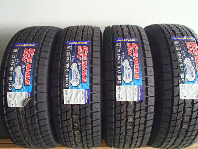 W1379-15 ○グッドイヤー ICE NAVI SUV 245/60R18 105Q 新品 4本SET