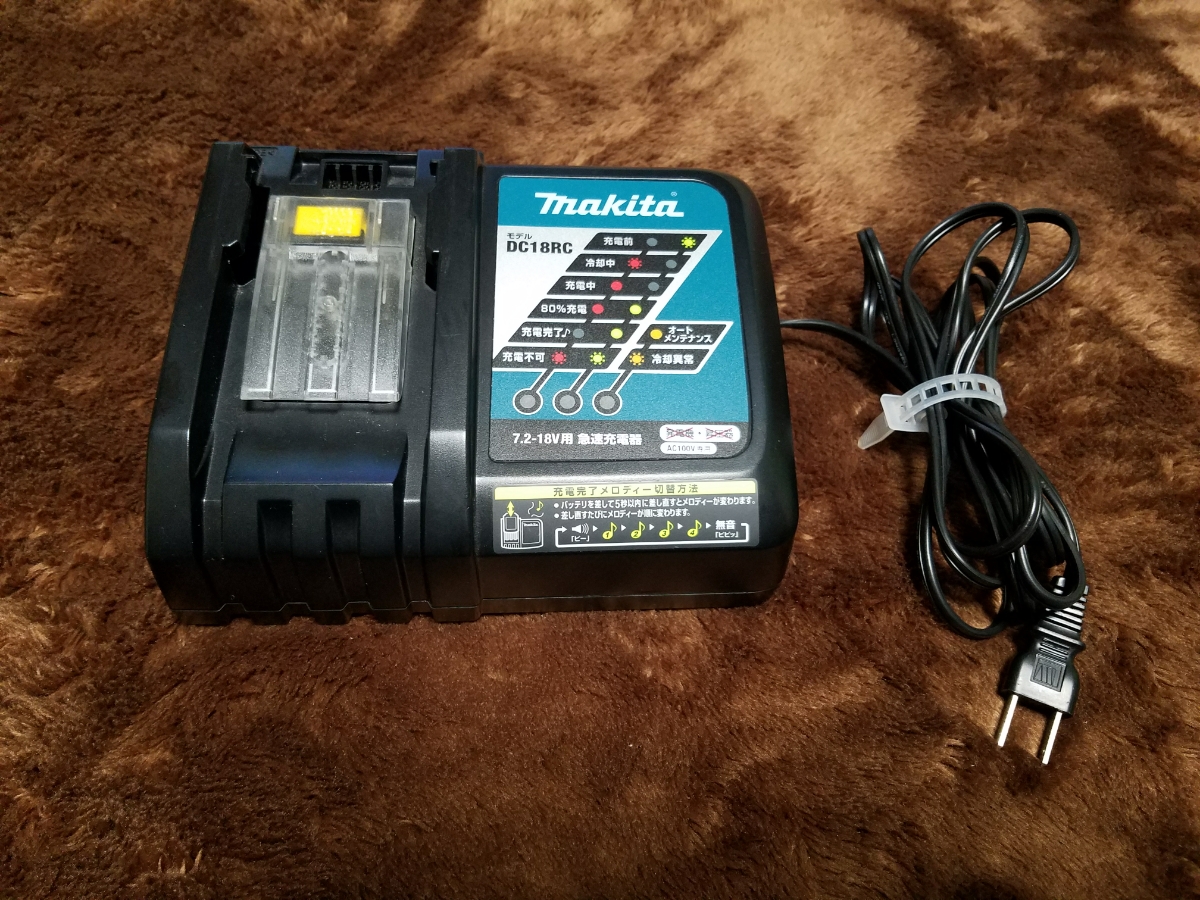 マキタ 急速充電器 DC18RC makita 中古品 メルカリ 7.2 - T 7.2V-18V用2