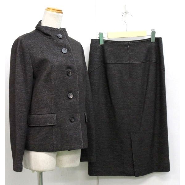 189◇YOSHIE INABA◇ヨシエイナバ◇ウールツイード セットアップ 美品 