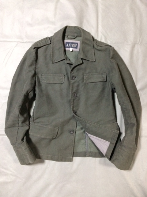 【限定SALE，100%新品】 カッチリ整う都会的ミリタリー ARMANI JEANS/アルマーニ モード感あるミリタリースタイルは今季のマストバイ 4ポケミリタリージャケット(ジャンパー、ブルゾン)｜売買されたオークション情報 男性用