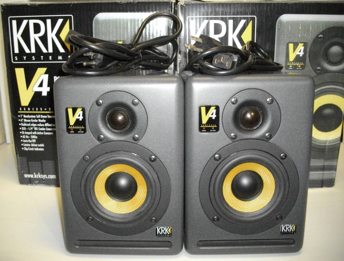 音出し KRK パワードモニタースピーカー v4 series2 小型 ペア KRK V4 ペア Series Powered series2 - パワード ケーアールケー v4 音