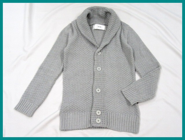 激安大特価，大人気 72493 AKM/エイケイエム ショールカラー ニットカーディガン メンズS/グレー系/ニット/紙タグ(カーディガン)｜売買されたオークション情報、yahooの商品情報をアーカイブ公開 - オークファン カーディガン