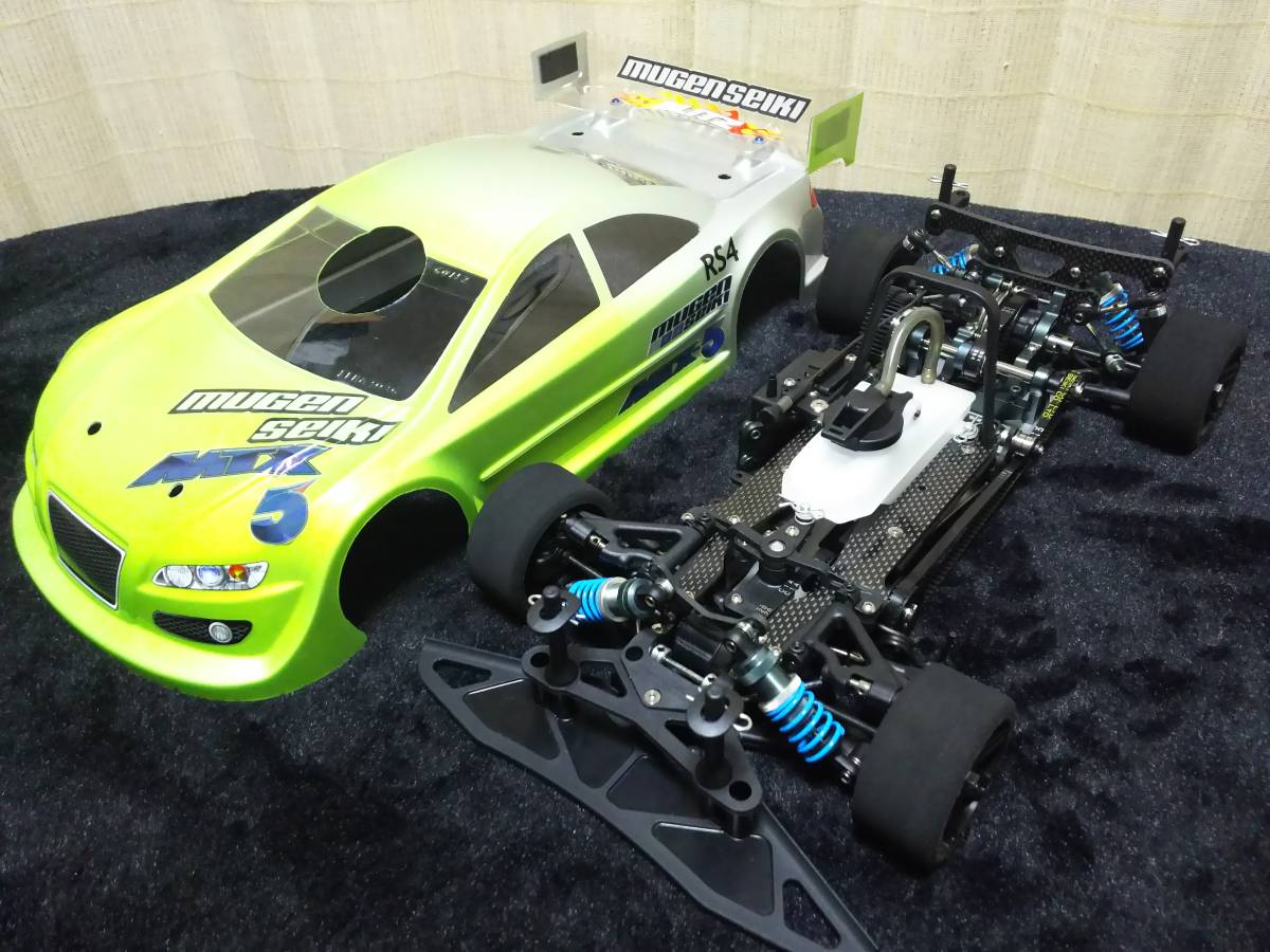 京商 【中古】京商 V・ONE R4 フルオプション エンジン/マフラー