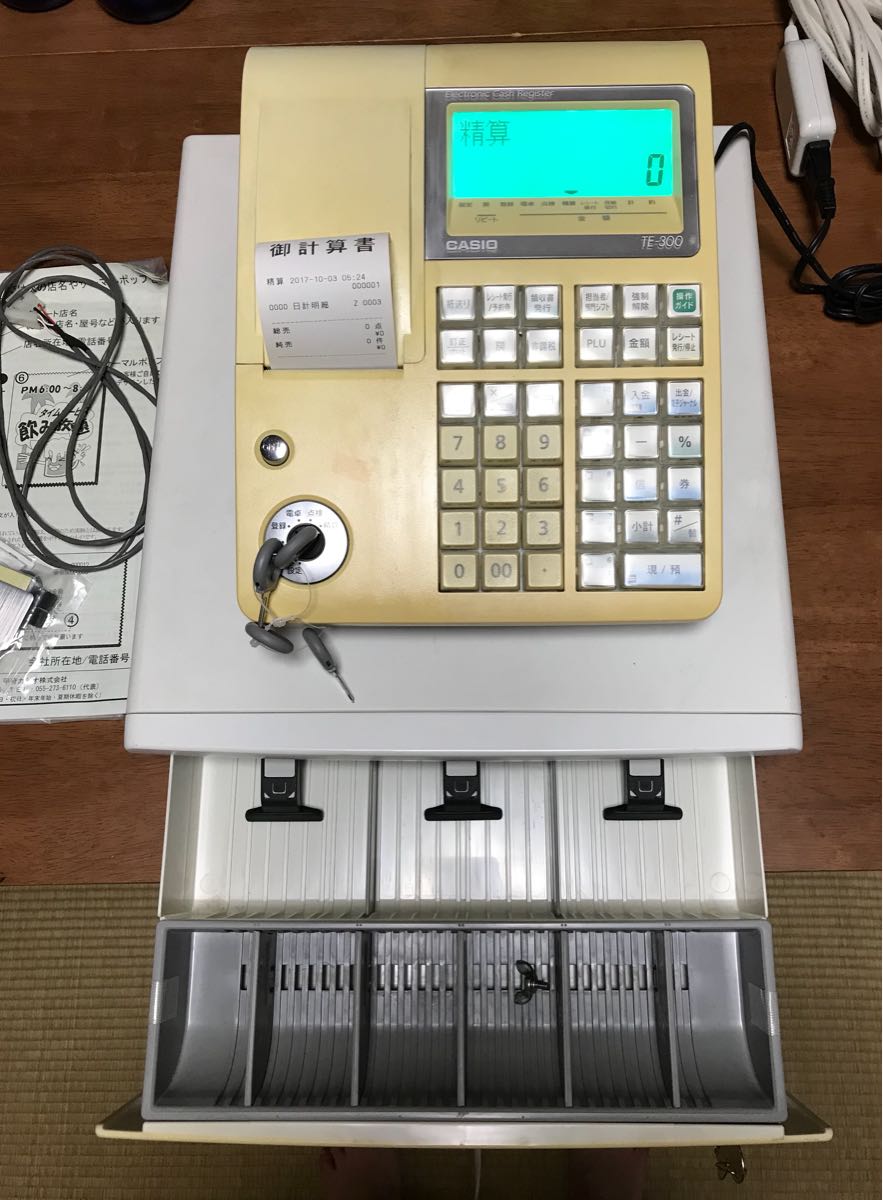 ◇CASIO カシオ レジスター TE-300◇ カシオ TE-300 CASIO カシオ
