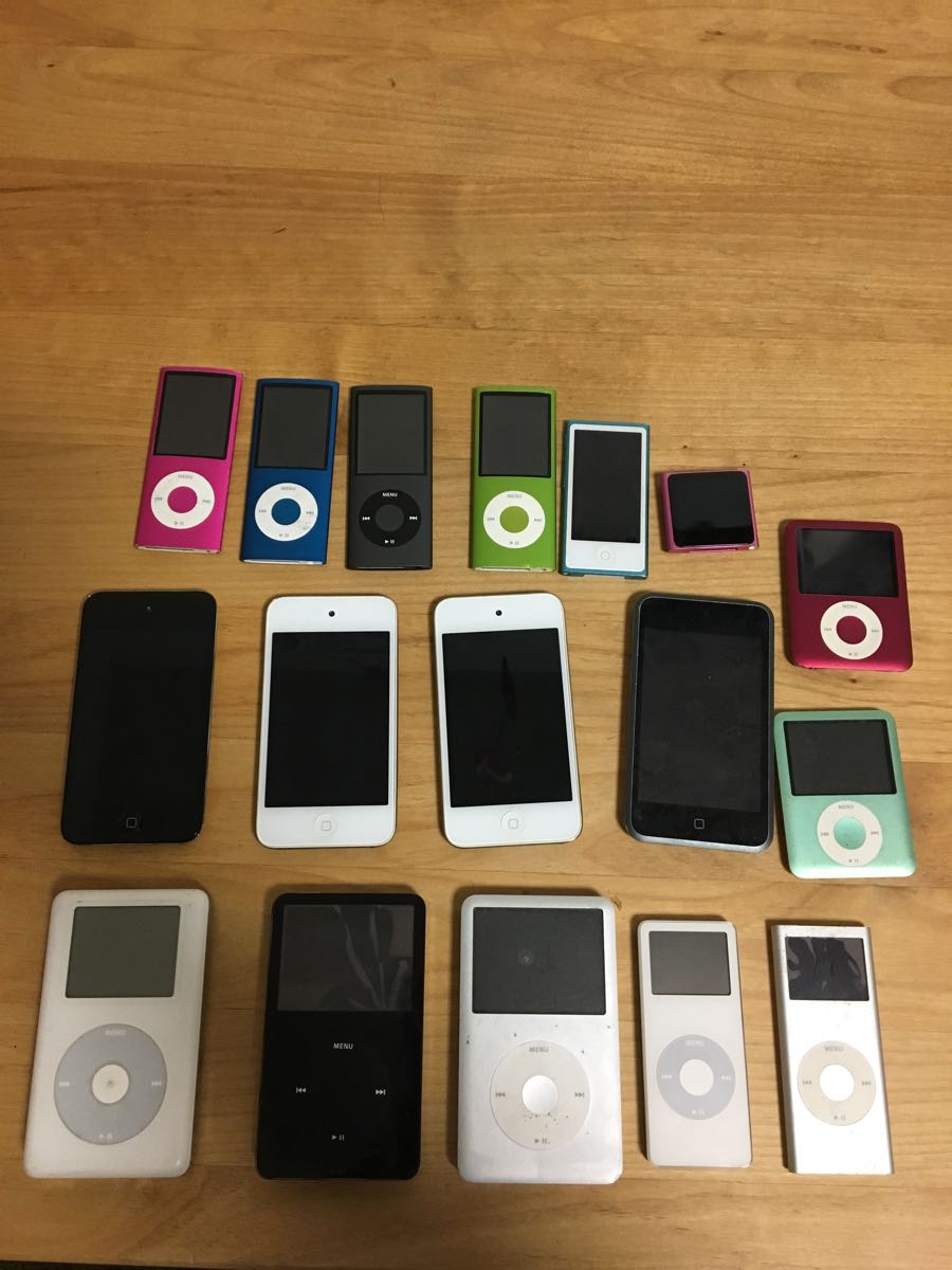 ジャンク品 iPod まとめ売りclassic touch nano ジャンク扱い]歴代iPod17台セット iPodnano touch classic ☆ iPod