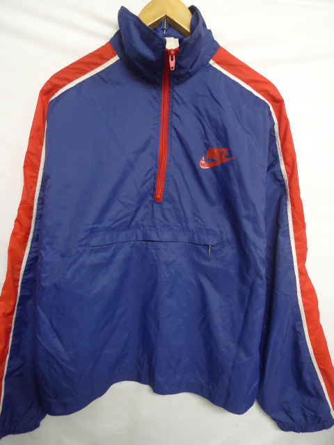 ◇ NIKE ナイキ NSW ヴィンテージ USA製 ハーフジップ ナイロン プル