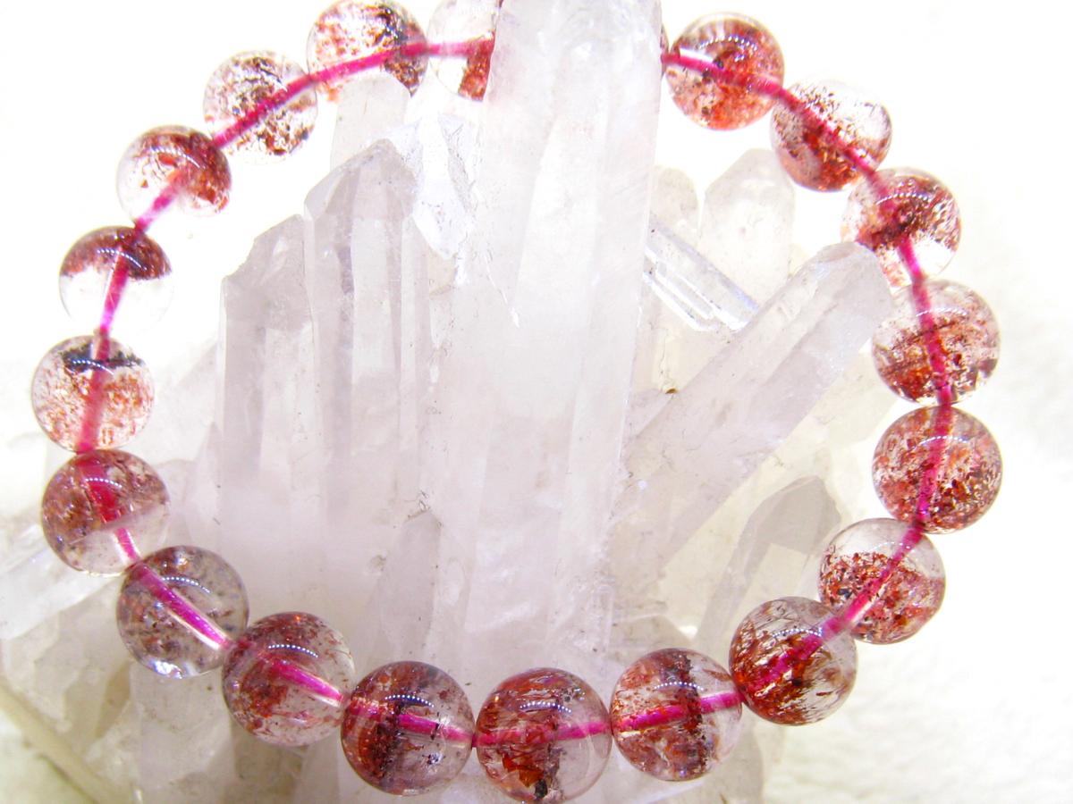 0726a757 極美品☆【50Aピンクスーパーセブン】☆ブレス 9-9.8mm 