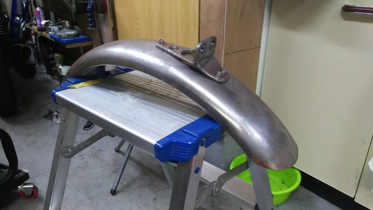 SR400 SR500 XS650用 VMXタイプ フロントフェンダー ワンオフアップ