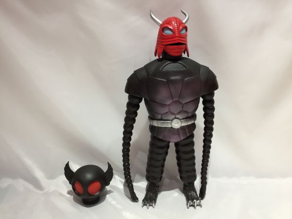 A413 マーミット 魔神バンダー リアルモデルソフビ 塗装済み完成品 頭部2種付 現状品 約40cm TRANSGLOBAL