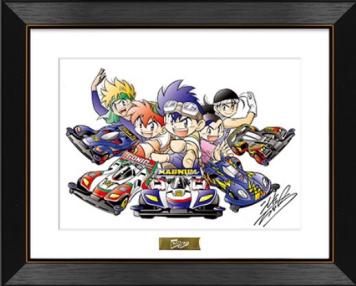 爆走兄弟レッツ&ゴー!! 複製原画 こしたてつひろ 先生 直筆サイン ミニ四駆 コロコロ