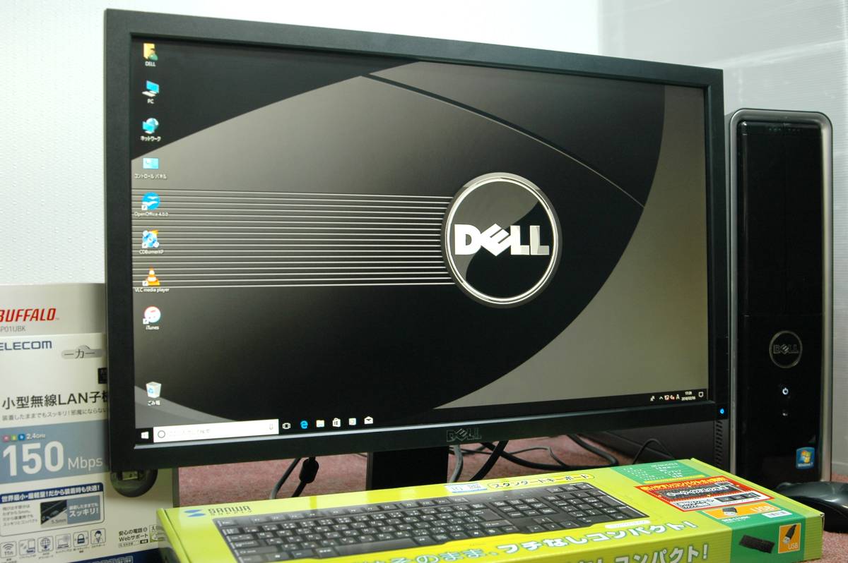 Win10□■Core i7 2600/16GB/新品SSD320GB+新品HDD3TB！23型ワイド液晶！DELL Inspiron 620s Wi-Fi