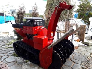 ヤナセ 除雪機 809HSTD ディーゼル セル付き ライト付き 幅78㎝ 電動