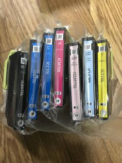 新品 EPSON　エプソン 純正 インクカートリッジ IC6CL70L 6色パック さくらんぼ　シアンのみ２個入