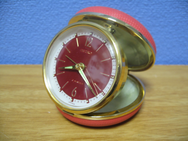 トラベルクロック SEIKO 2JEWELS 昭和レトロ トラベルアラームクロック