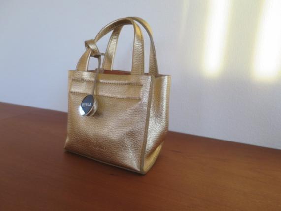 FURLA フルラ マイクロミニ トートバッグ ゴールド *美品 フルラ FURLA 