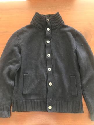 ザノーネ 48 ウール100% カーディガン ネイビー ZANONE ネイビー ザノーネ Zanone Lサイズ メンズ